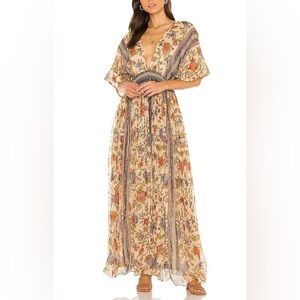 Mes Demoiselles Maxi Dress with V-Neck